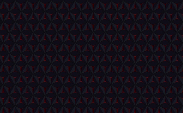 A dark blue background with a pattern of triangles.