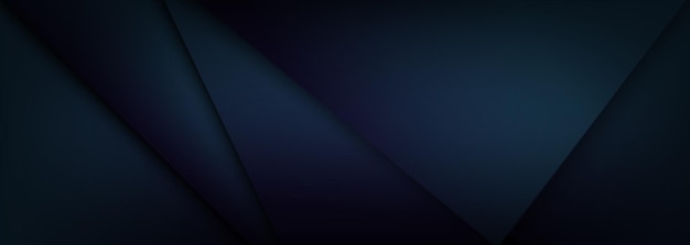 Vector dark blue banner and backdrop background