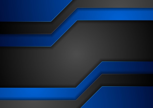 Dark blue and black abstract corporate background