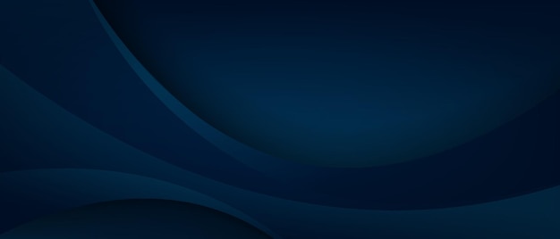 Vector dark blue and black banner background