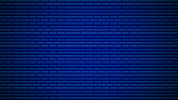 Vector dark blue brick wall pattern abstract background design template