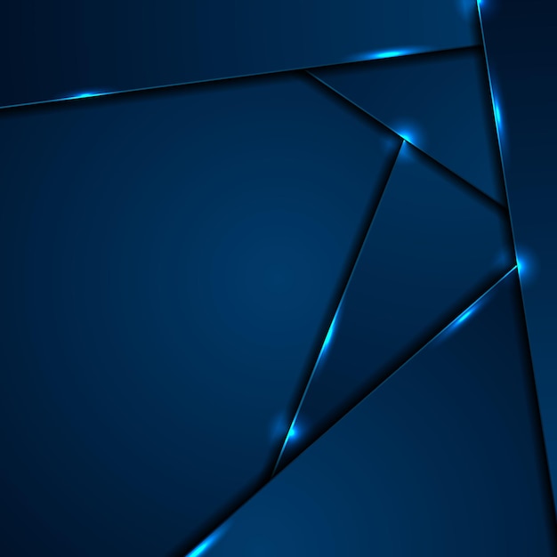 Dark blue corporate background with glowing lines