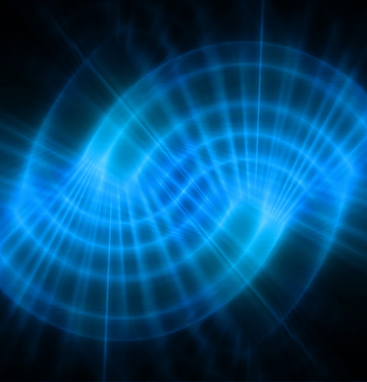 Vector dark blue future abstract background
