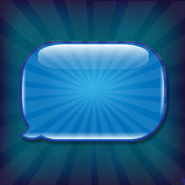 Dark blue grunge background texture with speech bubble