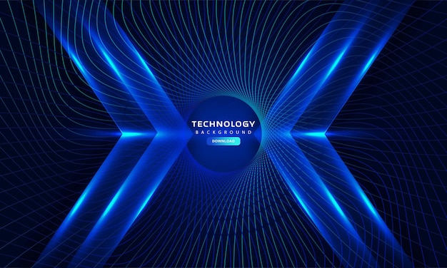 Dark blue light abstract technology background