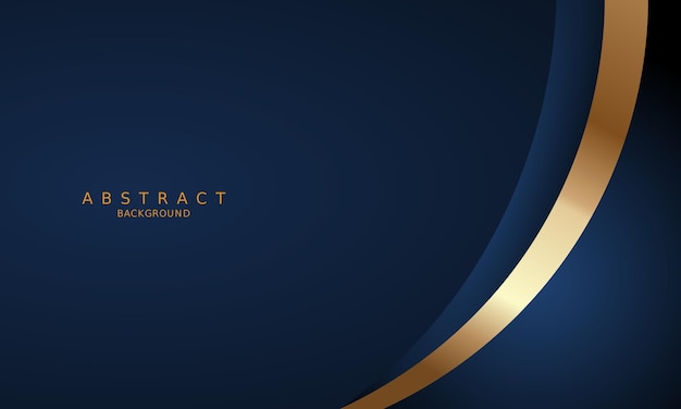 dark blue luxury premium background and gold line.