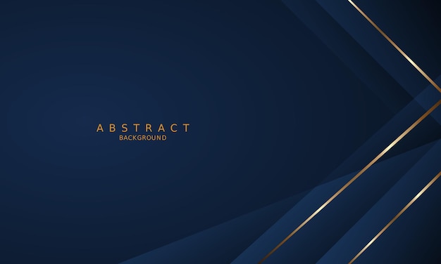 dark blue luxury premium background and gold line.