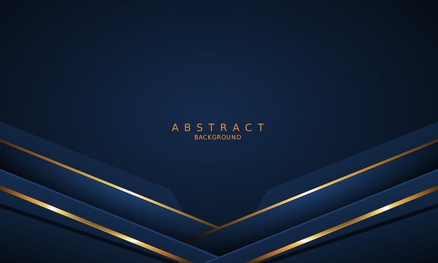 dark blue luxury premium background and gold line.