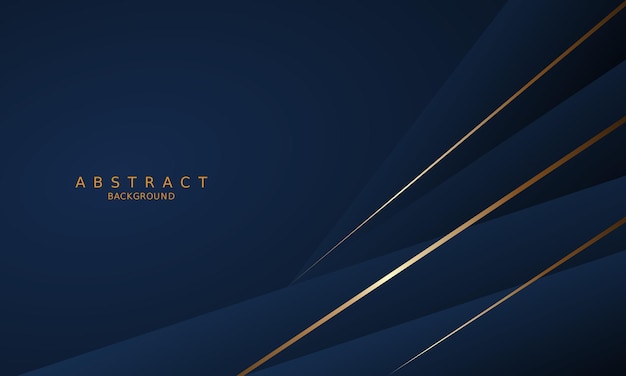 dark blue luxury premium background and gold line.