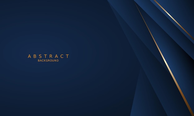 dark blue luxury premium background and gold line.