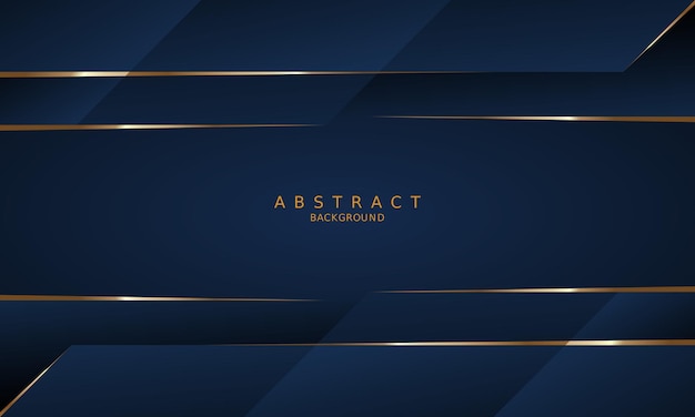 dark blue luxury premium background and gold line.