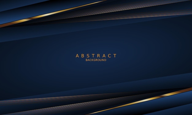 dark blue luxury premium background and gold line.