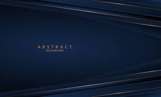 dark blue luxury premium background and gold line.