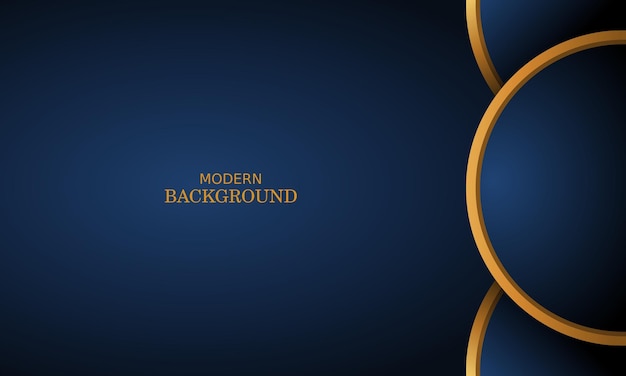 Dark blue luxury premium background and gold line.