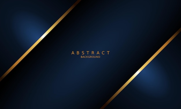 dark blue luxury premium background and gold line.