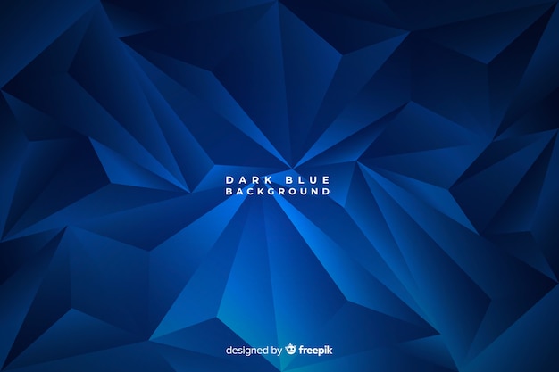 Dark blue polygonal background