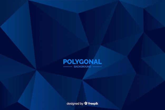 Dark blue polygonal background