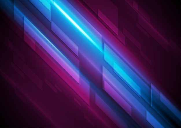 Vector dark blue and purple glowing hitech abstract background