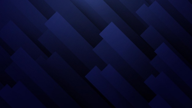 Vector dark blue rectangle geometric shapes with lines abstract background vector illustration