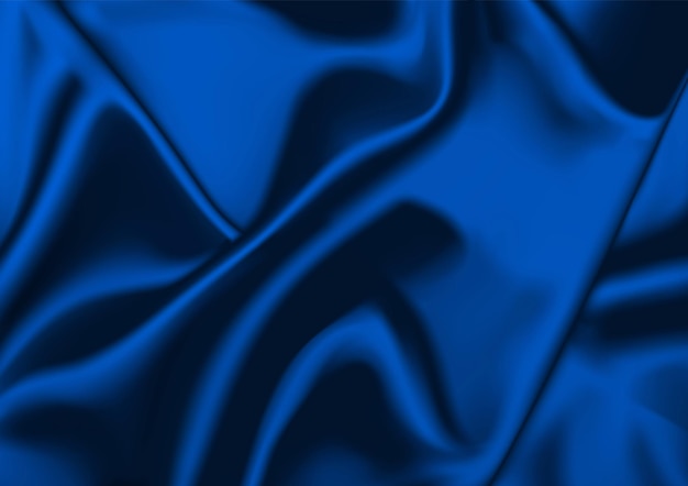 Dark Blue Satin Ripple Background