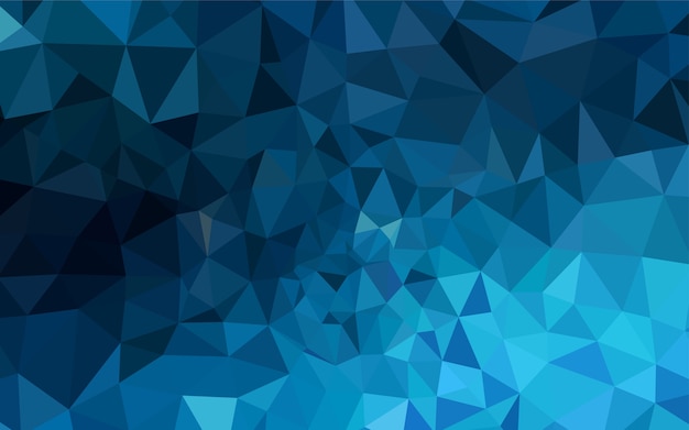 Dark BLUE vector abstract polygonal template.