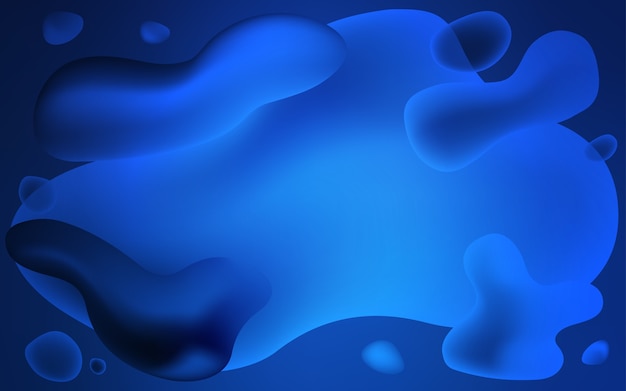 Vector dark blue vector background with bubble shapes