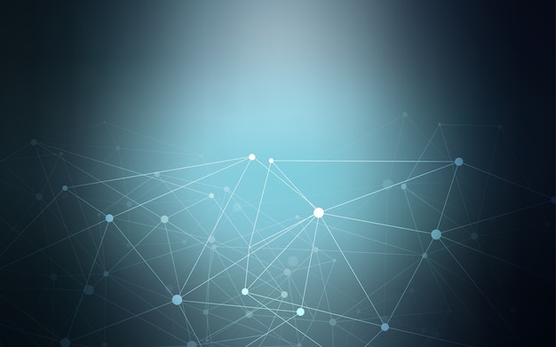 dark blue vector background with bubbles