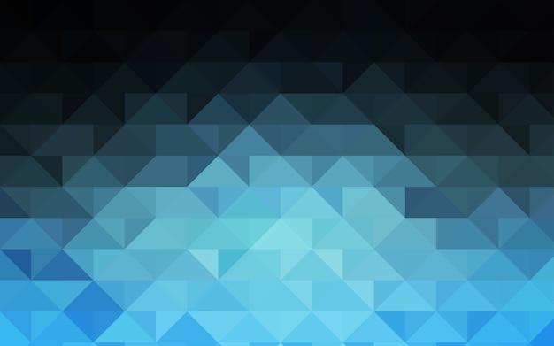 Dark blue vector shining triangular background