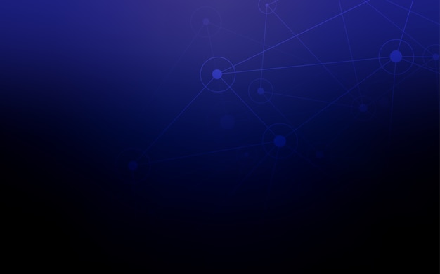 Dark BLUE vector template with circles