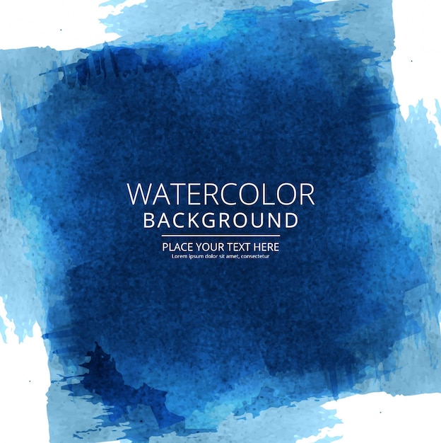 Dark blue watercolor background design