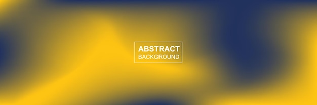 Vector dark blue yellow gradient abstract background banner template wave fluid bright wavy grain noise