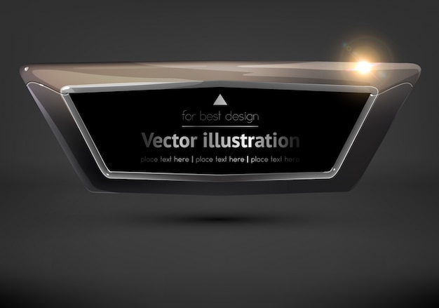 Vector dark bright art glow decorative