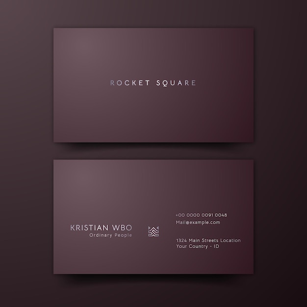 dark brown luxury business cards Templates