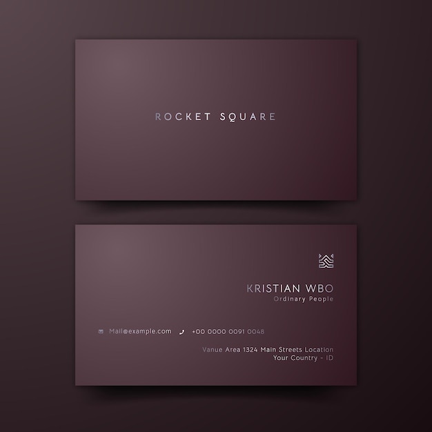 dark brown luxury business cards Templates