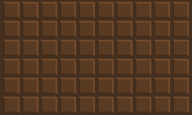 Vector dark chocolate bar background vector cartoon of dark chocolate bar seamless background