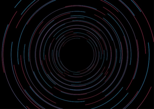 Dark circular lines abstract futuristic background