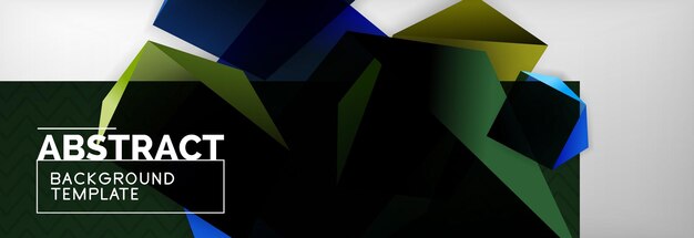 Темный цвет геометрический абстрактный фон 3D формы