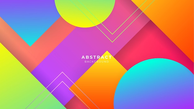 Dark colorful banner geometric shapes abstract background geometry shine and layer element vector for presentation design Suit for business corporate institution party seminar and talks