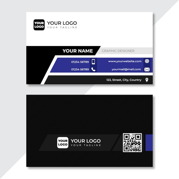 Dark elegant business card