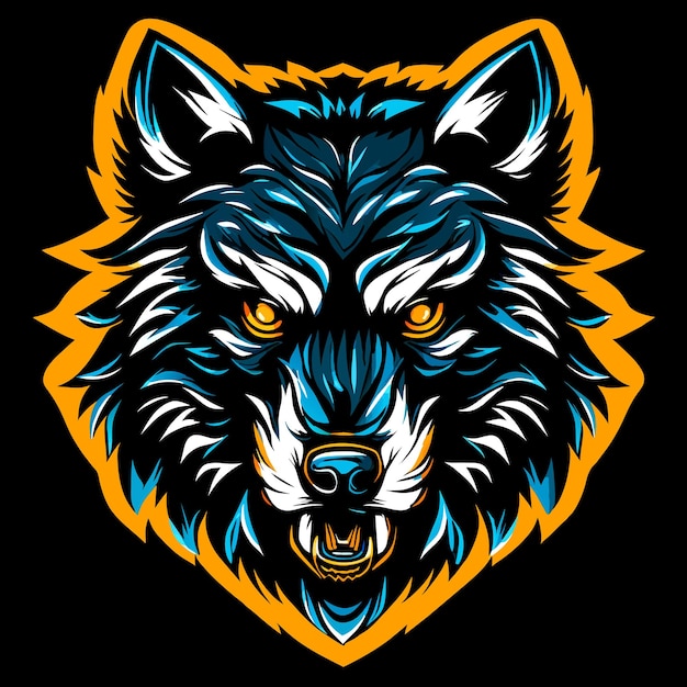 Dark and Elegant Wolf Vector for Creative Expression