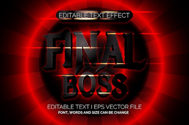 Dark Final bos-teksteffect