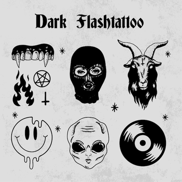 Vector dark flashtattoo