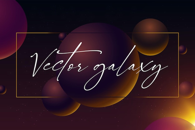 Vector dark galaxy abstract backgound