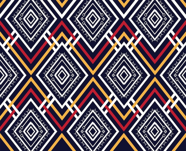 Vector dark geometric ethnic pattern traditional design pattern used for skirt, carpet, wallpaper, clothing