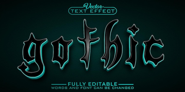 Dark Gothic Editable Text Effect Template