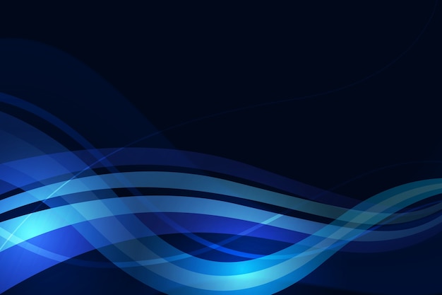 Vector dark graphic wavy background