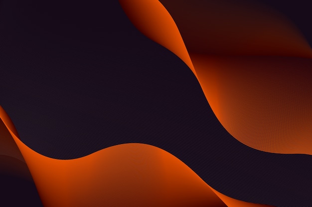 Vector dark graphic wavy background