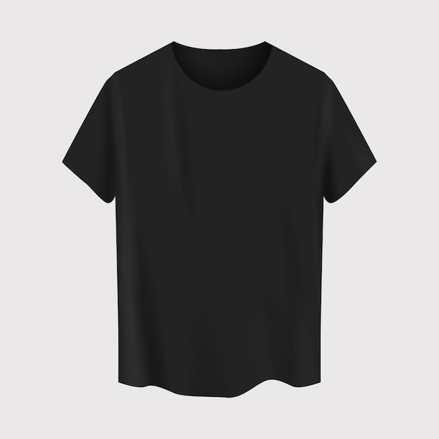 黒いTシャツ 空白イラスト 服装 ファッション ディスプレイ モックアップ テンプレート