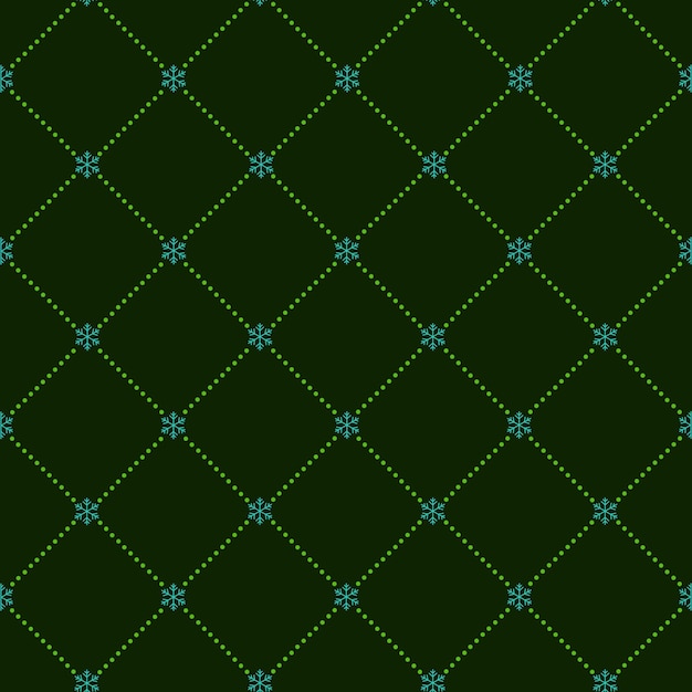 A dark green background with small blue dots seamless repeated pattern