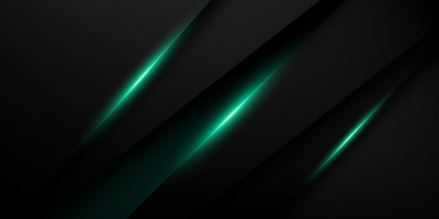 Dark Green Glowing Gaming Background